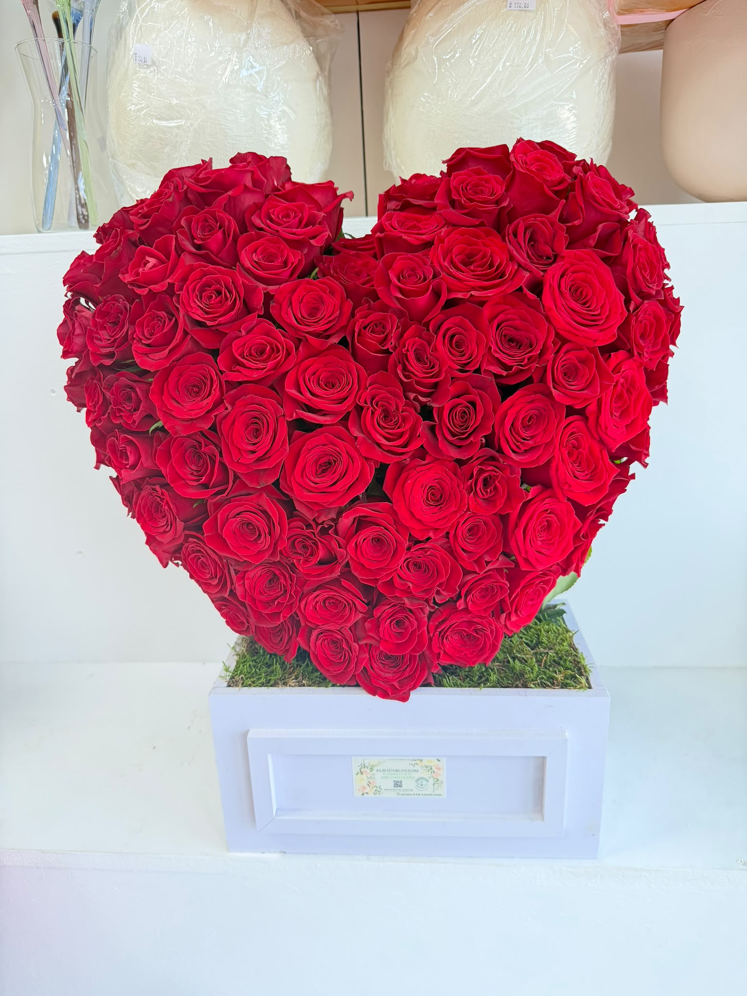 Valentine’s Day box arrangement
